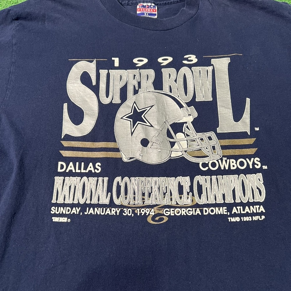 1992 Buffalo Bills Dallas Cowboys 27th Super Bowl Vintage T-shirt Sz XL NFL - Picture 2 of 8